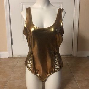 Sexy gold swimsuit